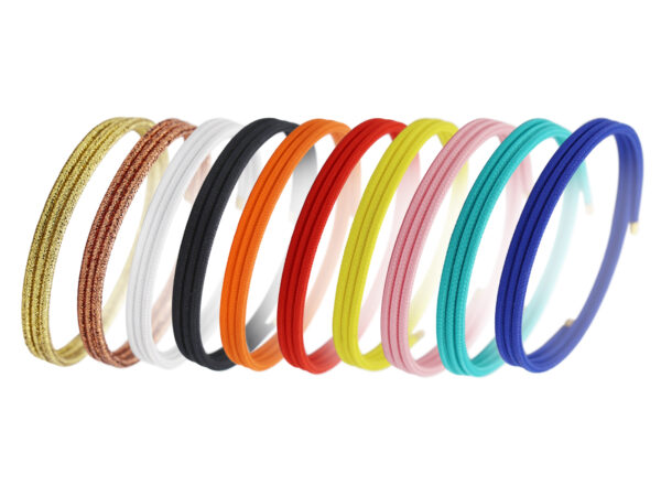 Bracelet magnétique coloré en acier inoxydable argenté