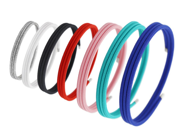 Bracelet magnétique coloré en acier inoxydable argenté