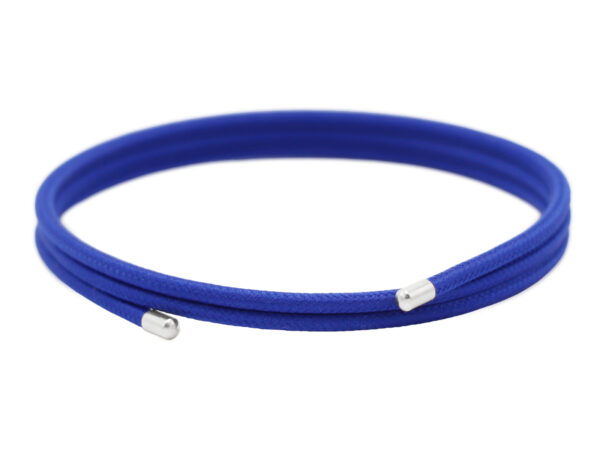 Bracelet magnétique coloré en acier inoxydable argenté