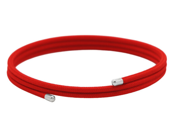 Bracelet magnétique coloré en acier inoxydable argenté