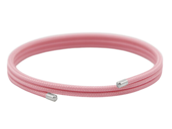 Bracelet magnétique coloré en acier inoxydable argenté