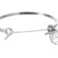 Bracelet jonc fermoir chaine T et arbre de vie