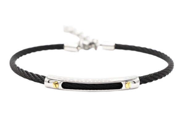 Bracelet homme câble en acier inoxydable