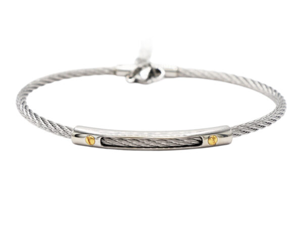 Bracelet homme câble en acier inoxydable