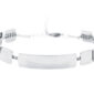 Bracelet médaillons plats à personnaliser en acier inoxydable argenté