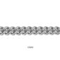 Bracelet maille gourmette en acier 10 mm