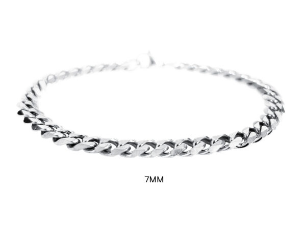 Bracelet maille gourmette en acier